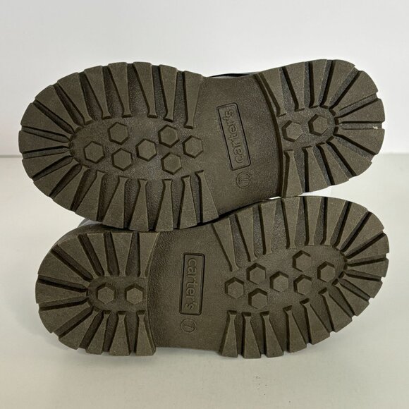 Carters Toddler Boys Ankle Boots Ralph Grey Fall Winter Lace Up Size 7 Shoes New - Picture 9 of 11